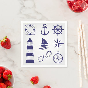 Marine Inslag Napkins Pappersservett
