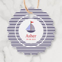 Marine Inspitation Design for Children's Event Gåvor Etiketter