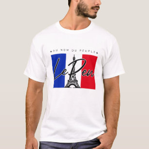 Marine Le Pen Frankrikes politiska stödgåva T Shirt