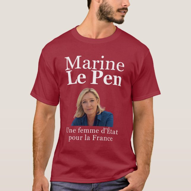 Marine Le Pen, talman T Shirt (Framsida)