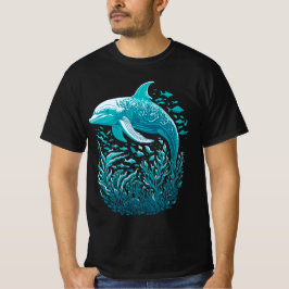 Marine Life Art | Dolphin Graphics Design T Shirt
