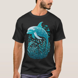 Marine Life Art | Dolphin Graphics Design T Shirt