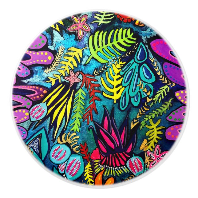 Marine Life Ceramic Knob Knopp (Framsidan)