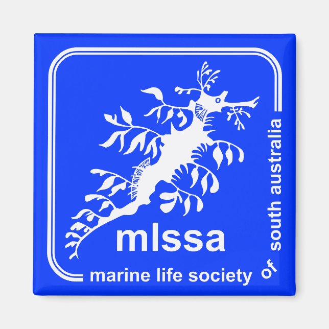 Marine Life Society of South Australia Logotyp Mag Magnet (Framsidan)