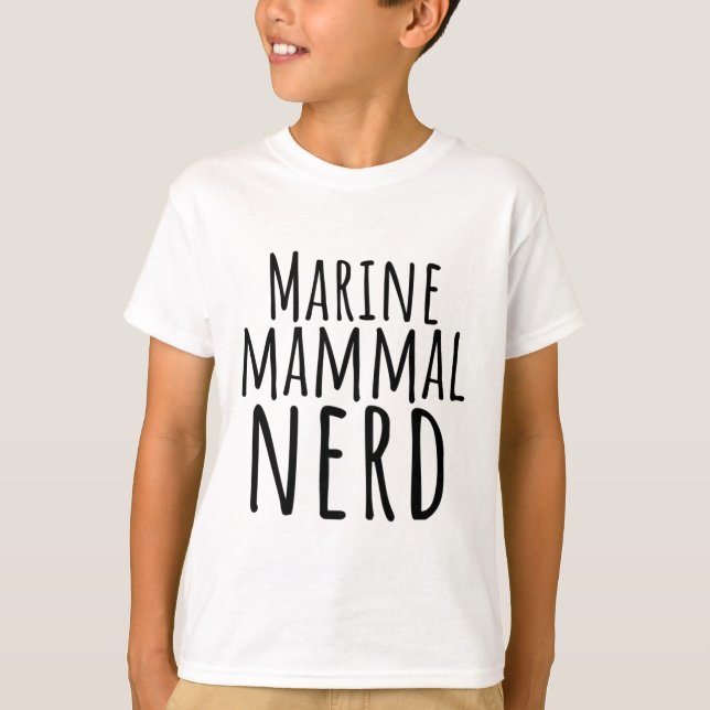 Marine Mammal Nerd T Shirt (Framsida)