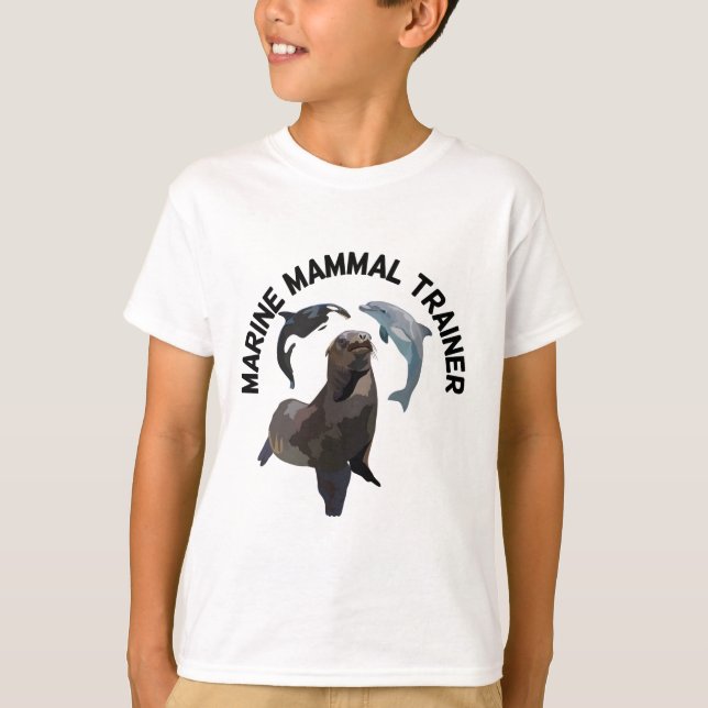 Marine Mammal Trainer T Shirt (Framsida)