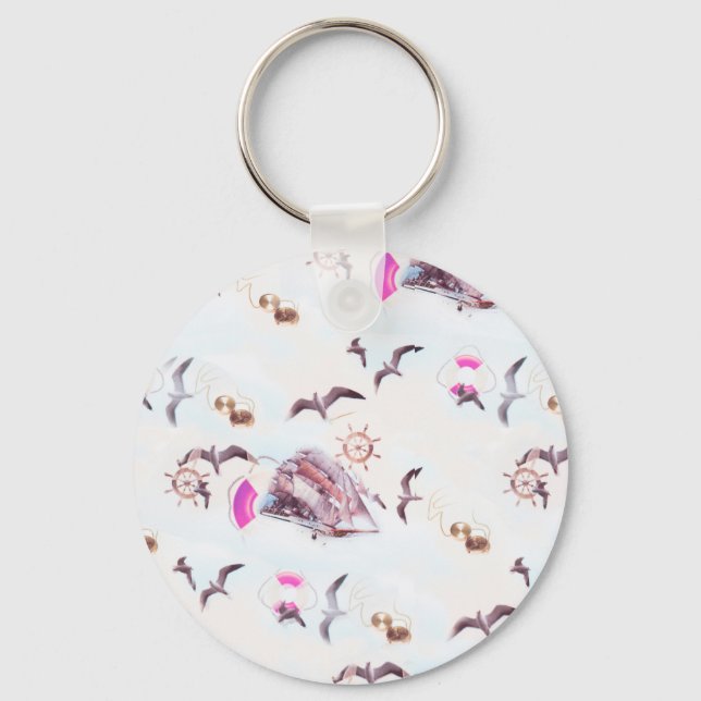 Marine mönster nyckelring (Framsida)