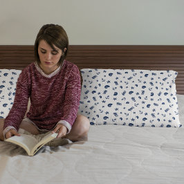 Marine Motif med sjöhästar