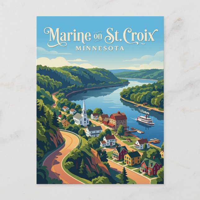 Marine on St. Croix USA Vykort (Framsida)