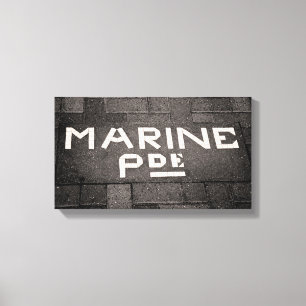 Marine Parad, Napier, Nya Zeeland Canvastryck