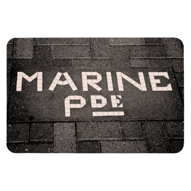 Marine Parad, Napier, Nya Zeeland Magnet (Horisontell)