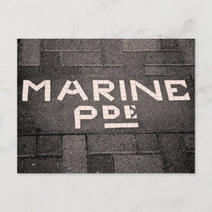 Marine Parad, Napier, Nya Zeeland Vykort