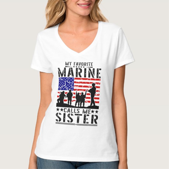 Marine Sister T Shirt (Framsida)