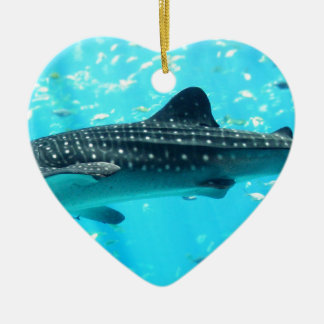 Marine Vatten Chic Snyggt Coola Blue Whale Shark Julgransprydnad Keramik