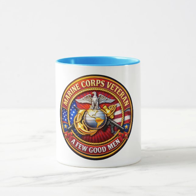 Marine Veteran Coffee Mug Mugg (Center)