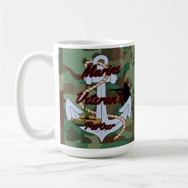 Marine Veterans partner Kaffemugg (Vänster)