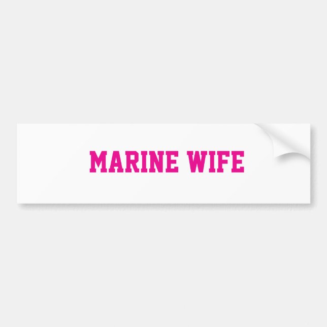Marine Wife sticker Bildekal (Framsidan)