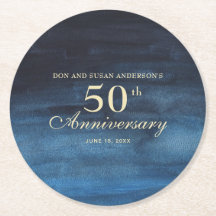 Marineblå 50-års bröllopsdag
