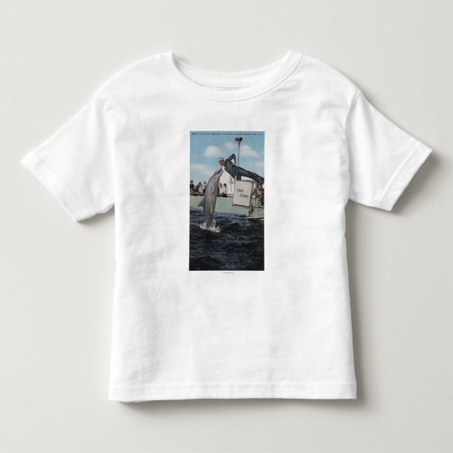 Marineland Florida - sjöman Mouthfeeding Tee Shirt (Framsida)