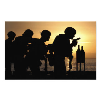 Marineldsbrand 9 mm handvapen fototryck