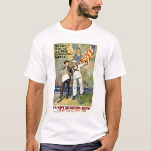 Marinen behöver dig! Läs inte historia - gör de T-shirt