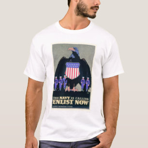 Marinen kallar - Enlist nu (US02291A) Tee Shirt