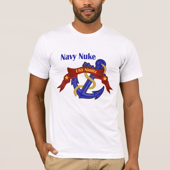 Marinen Nuke ~ USS Nimitz T Shirt (Framsida)