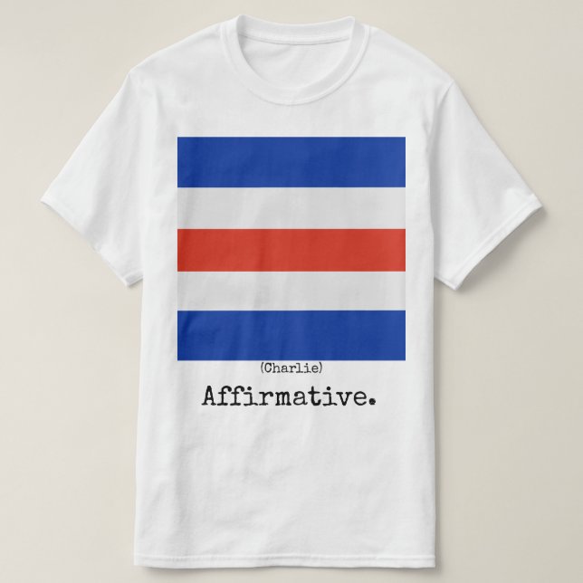 Marinen sjunker skjortan (Charlie), man Tee (Design framsida)
