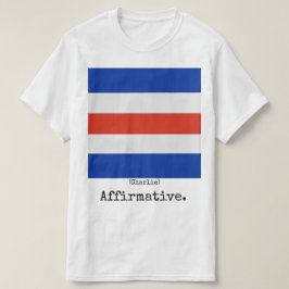 Marinen sjunker skjortan (Charlie), man Tee Shirt