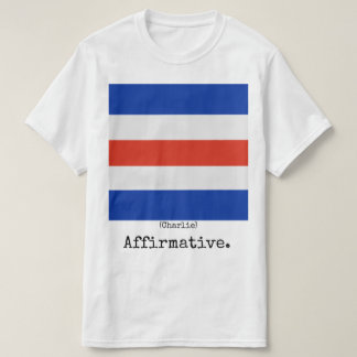 Marinen sjunker skjortan (Charlie), man Tee Shirt