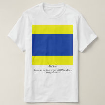 Marinen sjunker skjortan (deltan), man