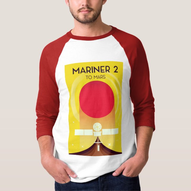 Mariner 2 Till Mars T Shirt (Framsida)
