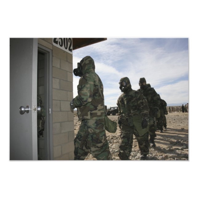 Marines and Sailors-fil in i gaskammaren Fototryck (Framsidan)