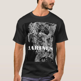 MARINES BLACK SHIRT T-SHIRT