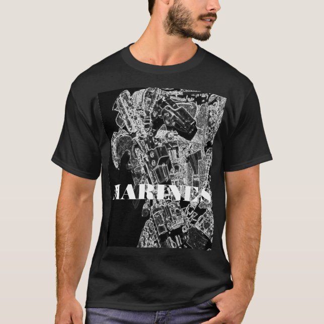 MARINES BLACK SHIRT TRÖJA (Framsida)