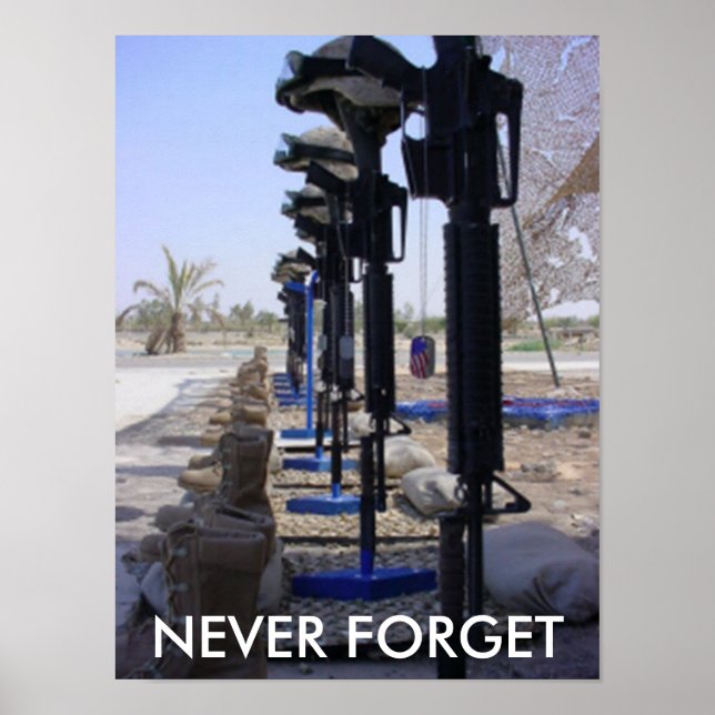 Marines Fallen Soldiers Poster (Framsidan)