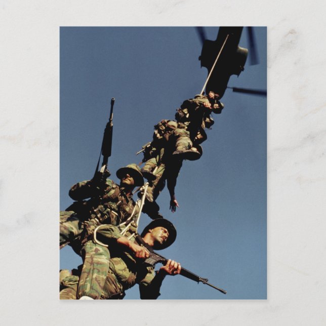 Marines on a SPIE RIG. En repanordning som Vykort (Framsida)