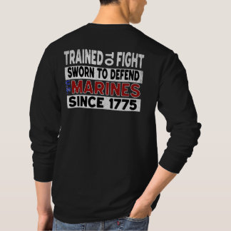 MARINES utbildad i att bekämpa Longsleeve Shirt T