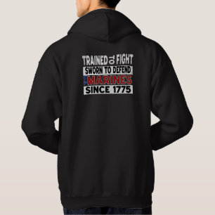 MARINES utbildade till Fight Hoodie