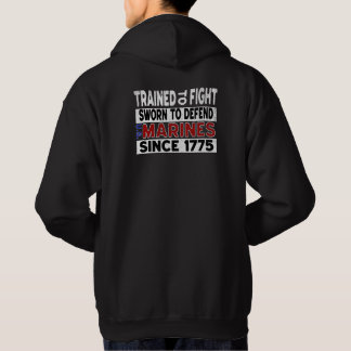 MARINES utbildade till Fight Hoodie