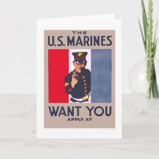 Marines vill du kort (Framsida)