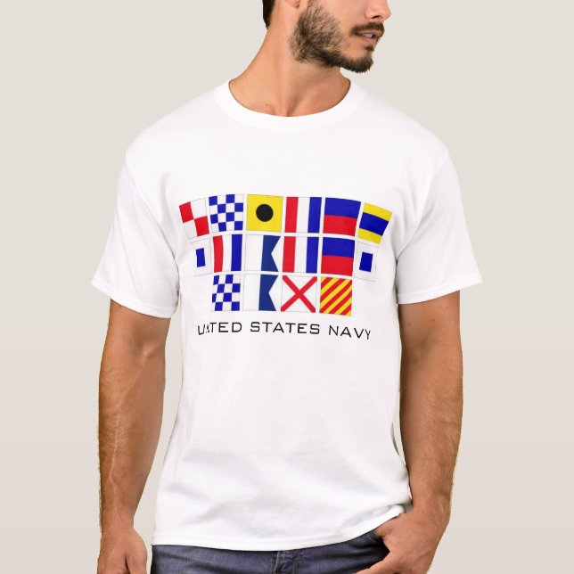 Marinflaggor Tee Shirt (Framsida)