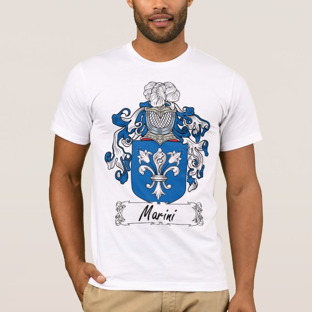 Marini familjvapensköld tee shirt (Framsida)