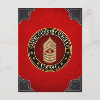 Marinkåren: Master Gunnery Sergeant (USMC MGySgt) Vykort