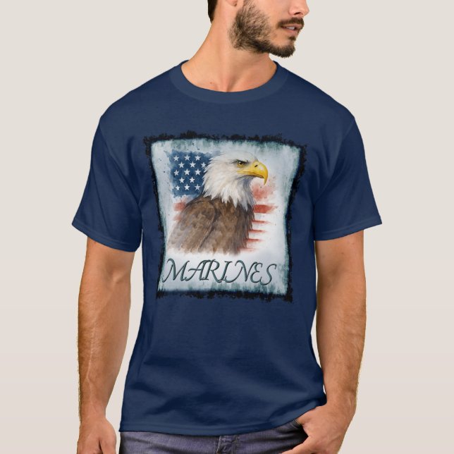 Marinkåren Veteran Logo T Shirt (Framsida)
