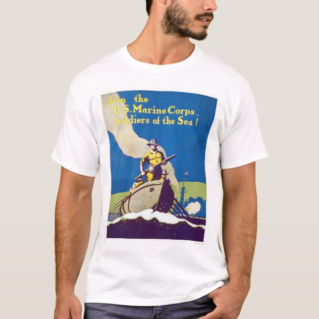 Marinkorpraler - soldater av havet! tee shirt (Framsida)
