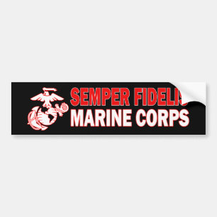 MarinkorpralSemper Fidelis bildekal