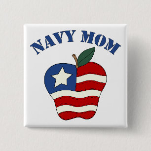 Marinmamma patriotiska Apple Knapp