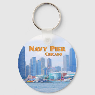 Marinpir - Chicago Illinois Nyckelring