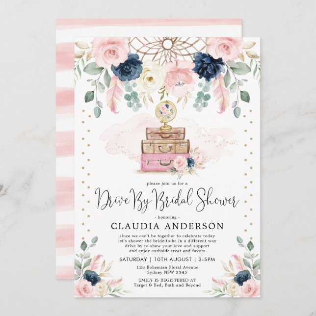  marinresor efter Möhippa Inbjudningar (Fram/baksida)